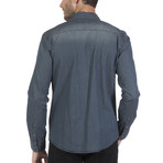 Pata Button Up Shirt // Navy (L)