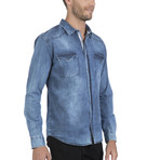 Pata Button-Up Shirt // Blue (L)