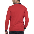 Cap Long Sleeve Polo // Red (M)