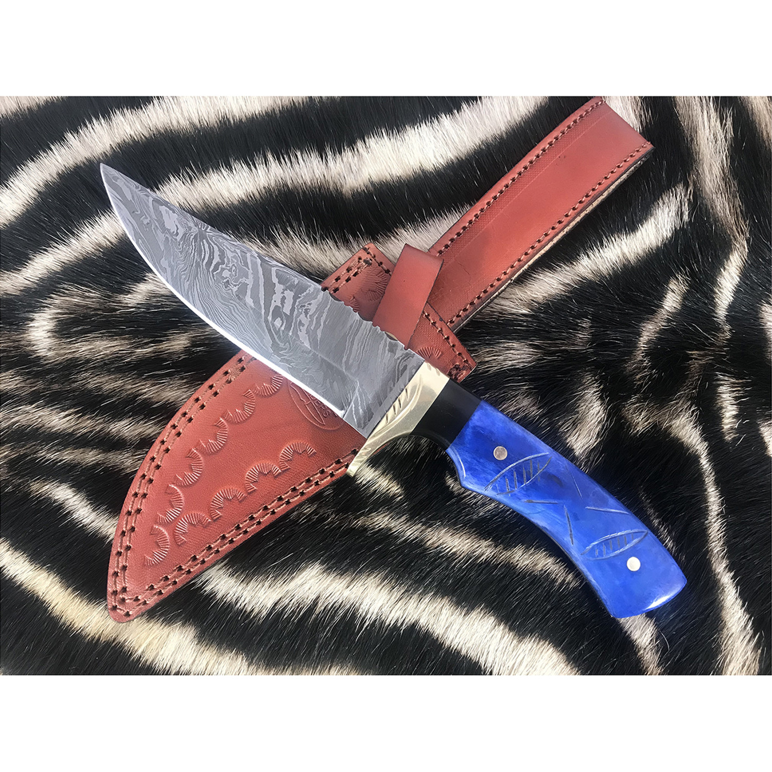 Damascus Skinner Knife // SK12 Evermade Traders Touch of Modern