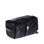 Gentlemen's Travel Tote // 14 Piece Set (Black Leather)