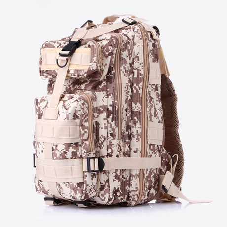 Tactical Military Backpack // Beige Camo