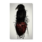 Raven and Heart Grenade (Stretched Canvas // 16"W x 24"H x 1.5"D)