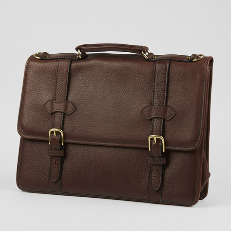 Leather Briefcase // Brown