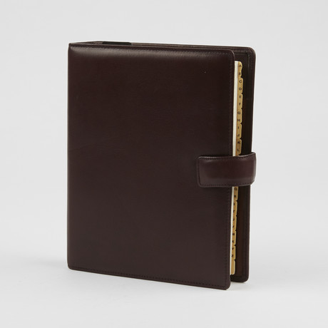 Leather Planner Cover // Burgundy