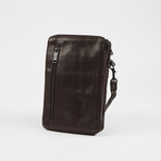 Leather Cross Body Bag // B-Burgundy