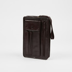 Leather Organizer Bag // Cordovan