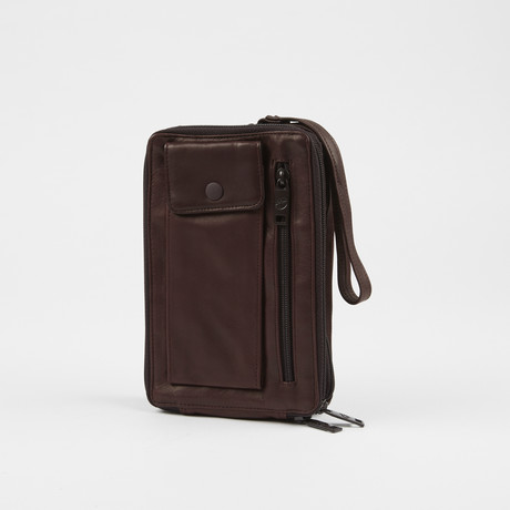 Leather Travel Bag // Burgundy