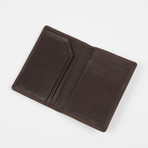 Leather Slim Card Wallet // Burgundy