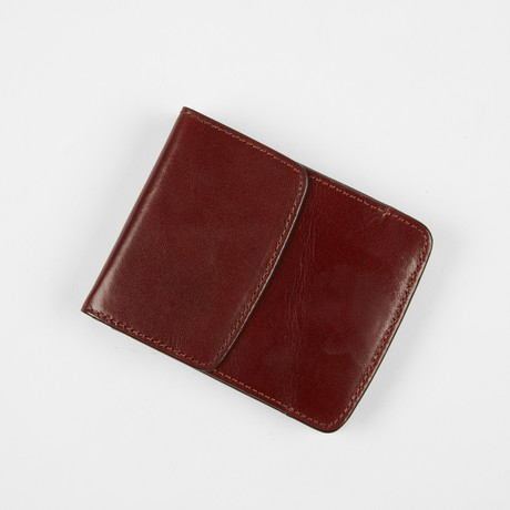 Leather Bi-Fold Wallet // Cognac