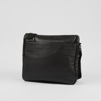 Premium Leather Crossbody Bag // Black