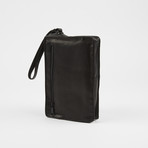 Leather Bag with Strap // Black