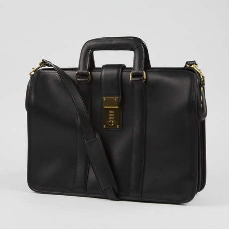 Executive Leather Brief // Black