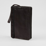 Leather Organizer Travel Bag // Burgundy