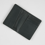 Leather Gusset Card Case // Green