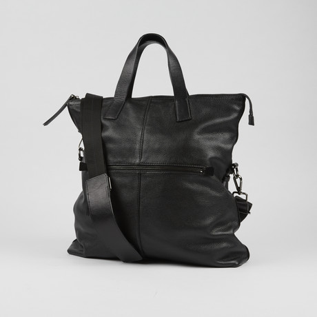 Premium Leather Tote // Black