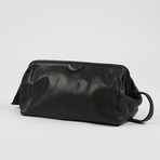 Leather Travel Bag // Black