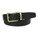 Becker Reversible Leather Belt // Black + Brown (42)