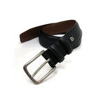 Clapton Double Loop Leather Belt // Black (32)