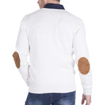 V-Neck Sweater // Ecru (S)