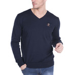 V-Neck Sweater // Navy (XS)