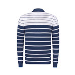 Striped Pullover // Indigo + White (S)