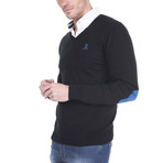 V-Neck Sweater // Black (2XL)