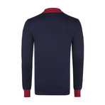 Nautical Pullover // Navy + Red (S)
