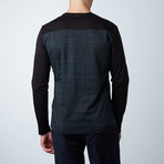 Nicolai L/S T-Shirt W/ Contrast // Black (M)
