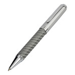 Ballpoint Pen // Carbon Fiber // Silver + Gray