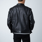 Blouson Double Zip Biker Jacket // Black (M)