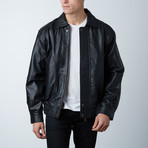 Spread Collar Bomber Jacket // Black (2XL)