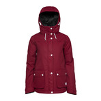 Ida // Women's Snow Jacket // Burgundy (XS)
