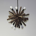 Inferno Ball Chandelier // Natural