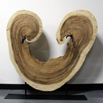 Freeform Horseshoe Wood Carving // Natural