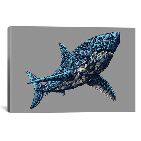 Great White Shark In Color I (18"W x 26"H x 0.75"D)