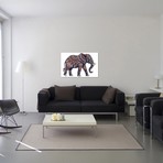 Ornate Elephant II In Color II (18"W x 26"H x 0.75"D)