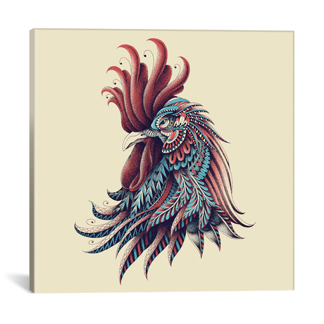 Ornate Rooster In Color I (18"W x 18"H x 0.75"D)