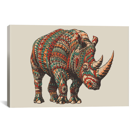 Rhino In Color II (18"W x 26"H x 0.75"D)