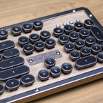 Azio Retro Classic Mechanical Keyboard // Bluetooth (Maple)