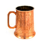 Copper Antique Beer Stein // 20 oz