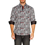 Astr Long-Sleeve Button-Up Shirt // Black (L)