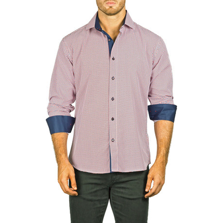 Kimmel L/S Button-Up Shirt // Red (XS)
