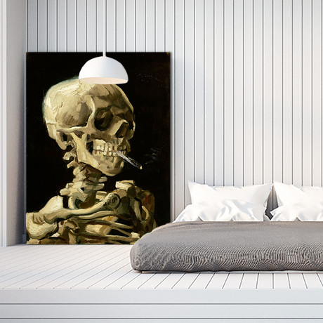 Van Gogh // Skull With Burning Cigarette