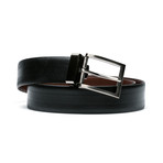 Ridge Belt // Black + Brown (Size 30")