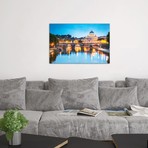 St Peter`s Basilica And Tevere River, Rome (26"W x 18"H x 0.75"D)
