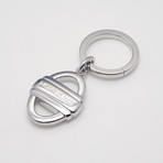 Steel 3 Rings Key Ring // Silver