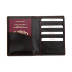 Gunther Passport Wallet // Dark Brown
