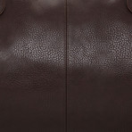 Gunner Vegan Leather Duffle Bag // Brown
