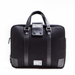 Hamptons Briefcase // Black + Black